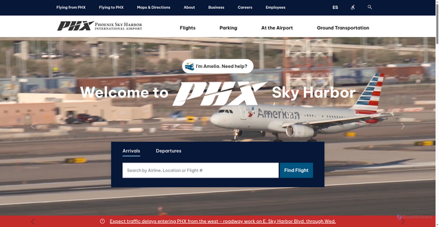 Security scan screenshot of https://www.skyharbor.com