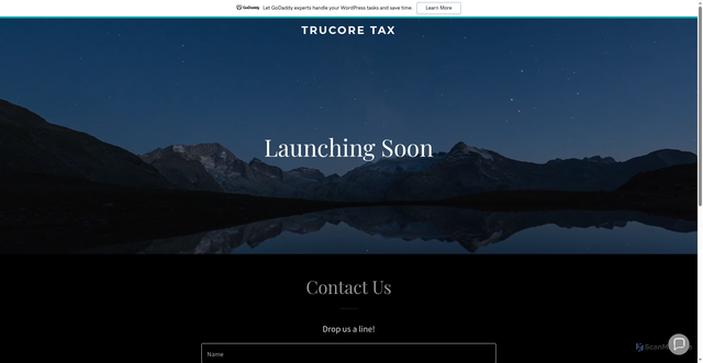 Security scan screenshot of http://www.trucoretax.com/