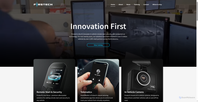 Security scan screenshot of https://firstechllc.com