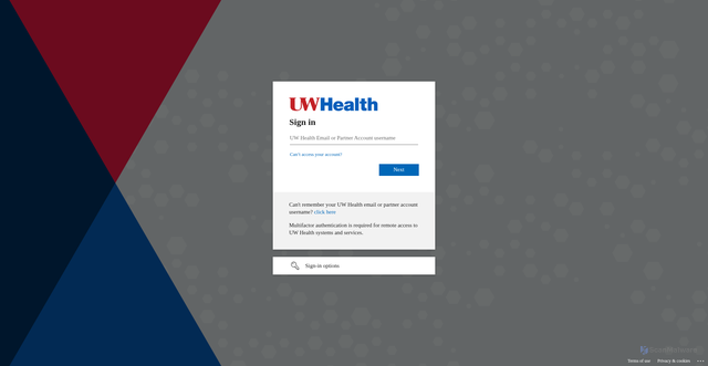 Security scan screenshot of https://citrix.uwhealth.org