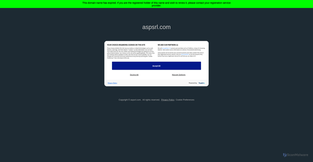 Security scan screenshot of https://www.aspsrl.com/
