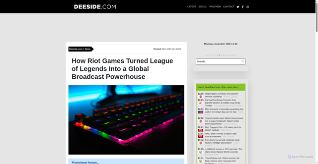 Security scan screenshot of https://www.deeside.com/how-riot-games-turned-league-of-legends-into-a-global-broadcast-powerhouse/