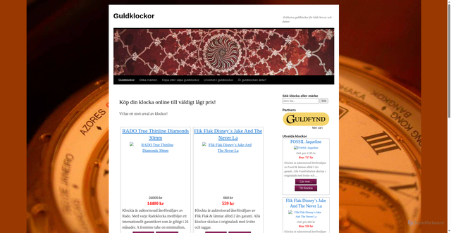 Security scan screenshot of https://guldklockor.se