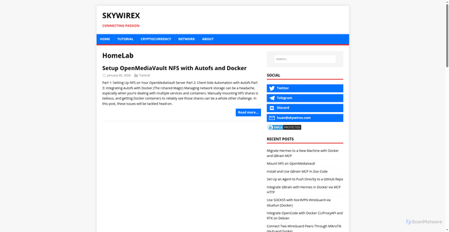 Security scan screenshot of https://website-4l2.pages.dev/tags/homelab/