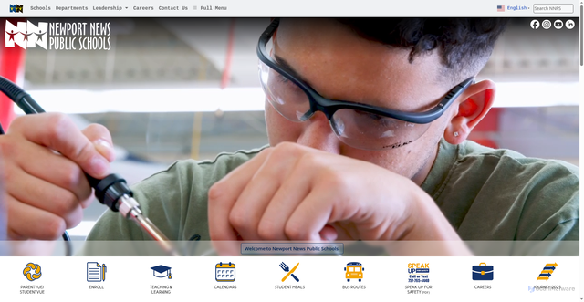 Security scan screenshot of https://sbo.nn.k12.va.us/