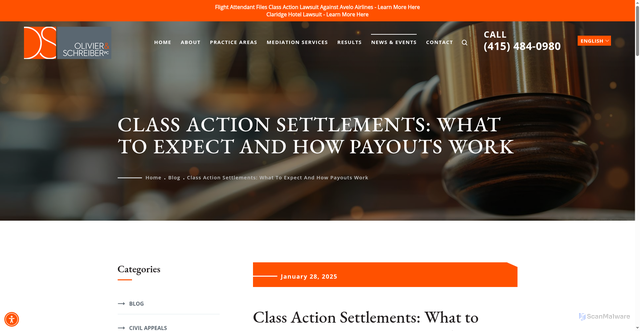 Security scan screenshot of https://os-legal.com/class-action-settlements-what-to-expect-and-how-payouts-work/