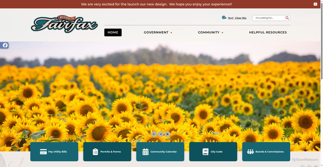 Security scan screenshot of https://fairfax-mn.gov/
