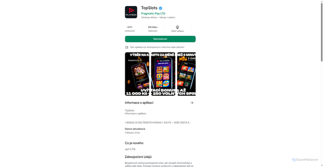 Security scan screenshot of http://reunionpyric.shop/