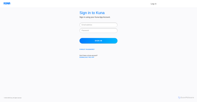 Security scan screenshot of https://server.kunasystems.com