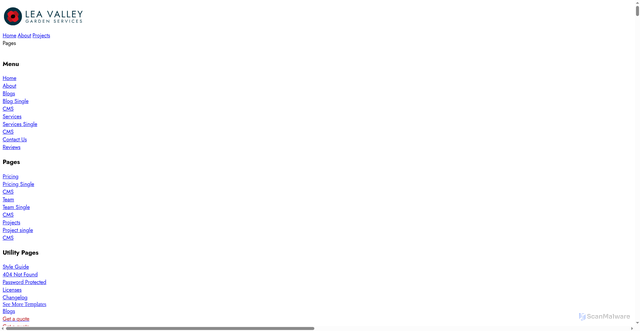 Security scan screenshot of https://leavalley.pages.dev/utility-pages/utility-pages/license.html