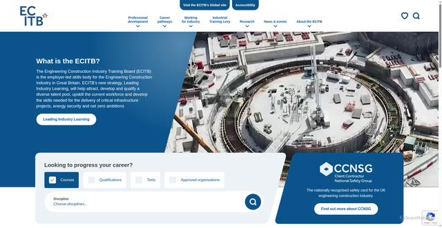 Security scan screenshot of https://www.ecitb.org.uk/
