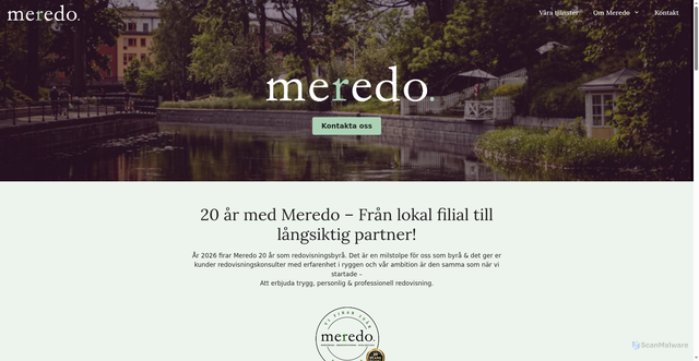 Security scan screenshot of https://meredo.se