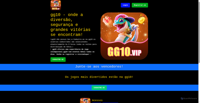 Security scan screenshot of https://gg10com.com/