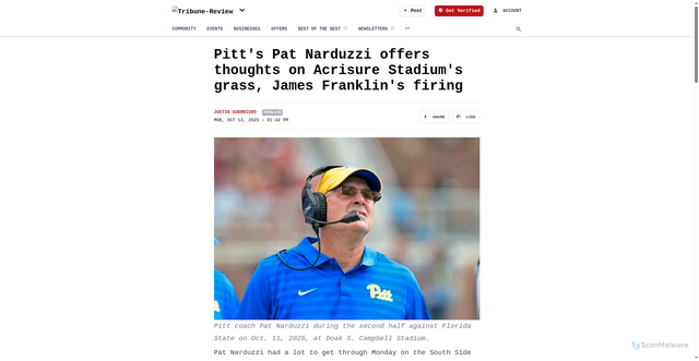 Security scan screenshot of https://community.triblive.com/news/3897883
