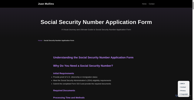 Security scan screenshot of https://juanmullinsalpgmi.pages.dev/social-security-number-application-form