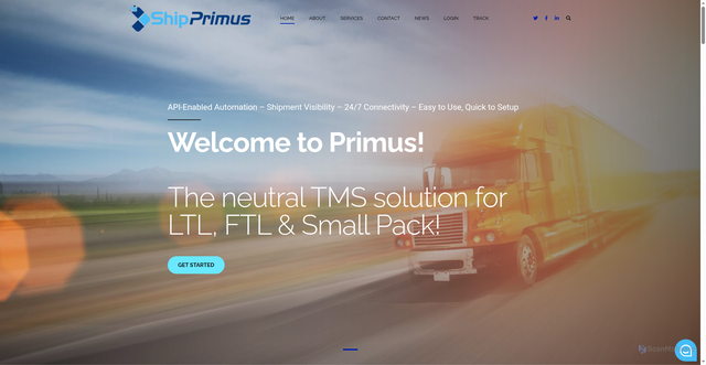 Security scan screenshot of https://shipprimus.com