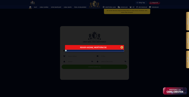 Security scan screenshot of https://meritjing1695.com/register