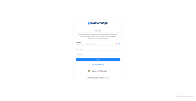 Security scan screenshot of https://1634or.ascend.banktel.com