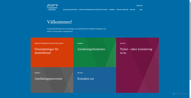 Security scan screenshot of https://www.forskarskattenamnden.se
