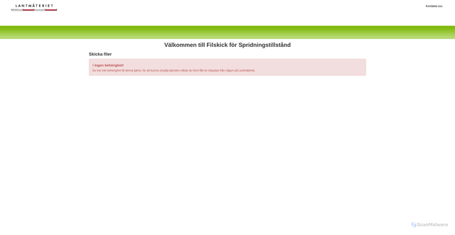 Security scan screenshot of https://kbs-filskick.lantmateriet.se