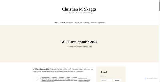 Security scan screenshot of https://christianmskaggsh.pages.dev/nmrpb-w-9-form-spanish-2025-fhuoo/
