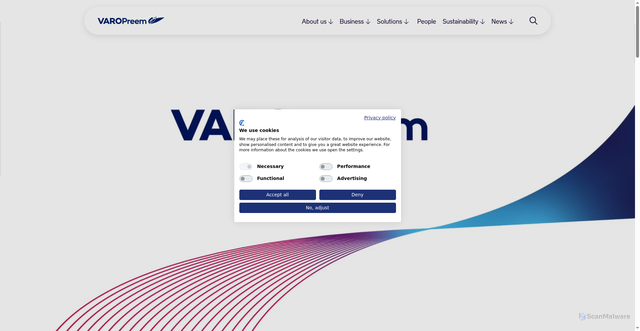 Security scan screenshot of https://www.Varopreem.com
