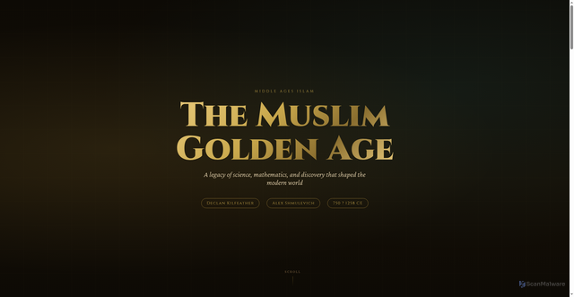 Security scan screenshot of https://islamicgoldenages-g7deic4o39.edgeone.dev/