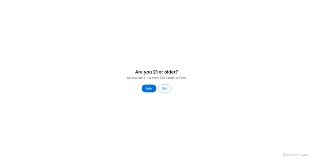 Security scan screenshot of https://garden-at-penn.pages.dev/