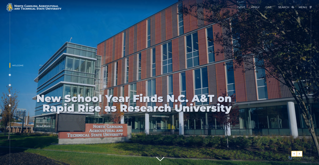 Security scan screenshot of https://www.ncat.edu