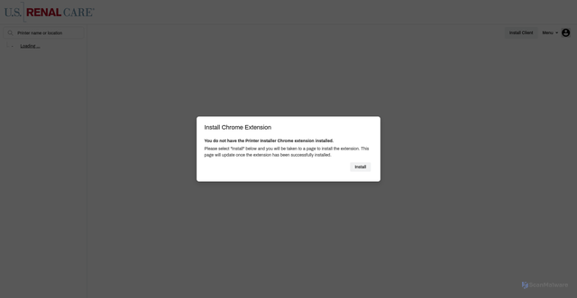 Security scan screenshot of https://usrcprintlogic.printercloud.com