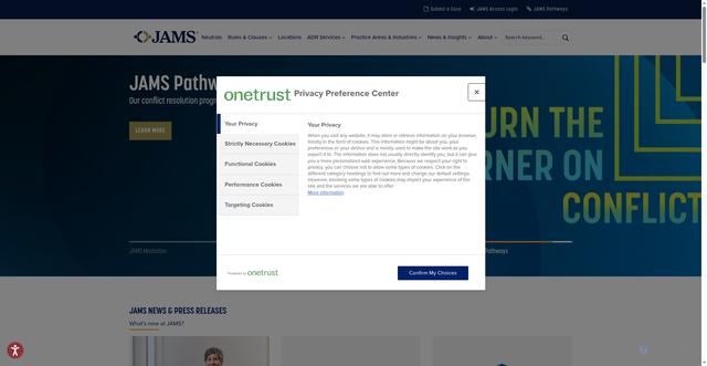 Security scan screenshot of https://www.jamsadr.com