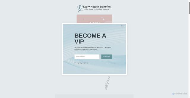 Security scan screenshot of https://www.dailyhealthbenefits.org