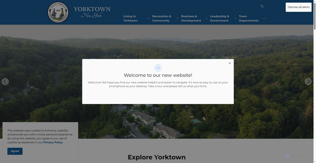 Security scan screenshot of https://www.yorktownny.gov/