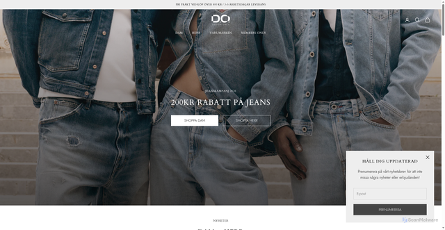 Security scan screenshot of https://design-only.se