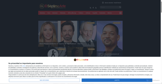 Security scan screenshot of https://elseptimoarte.net