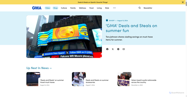 Security scan screenshot of https://video.goodmorningamerica.com/video/112704920