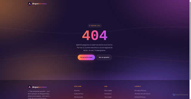 Security scan screenshot of https://anguascirocco.com/404.html