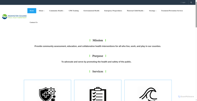 Security scan screenshot of http://www.washozwi.gov/