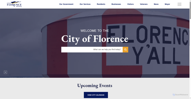 Security scan screenshot of https://florence-ky.gov/