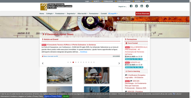Security scan screenshot of https://www.geometri.av.it/