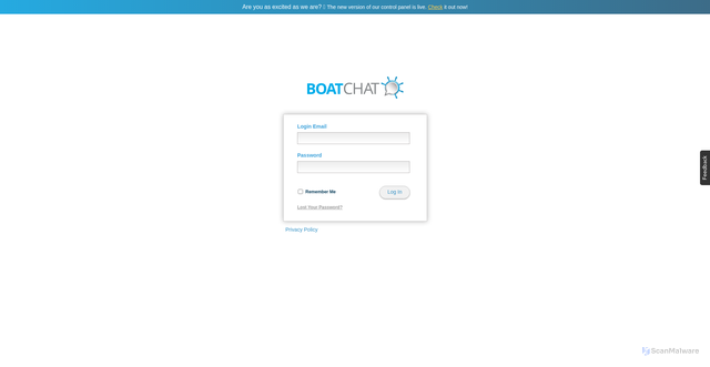 Security scan screenshot of https://service12.boatchat.com