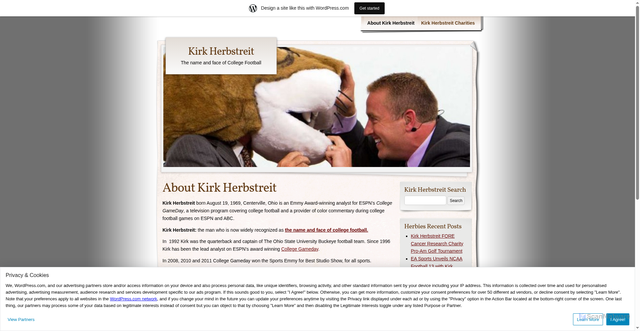 Security scan screenshot of https://kirkherbstreit.wordpress.com/about/