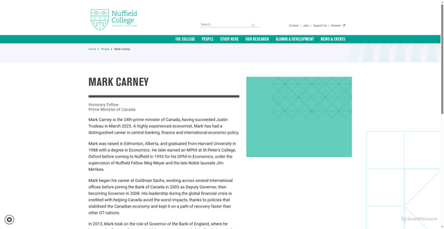 Security scan screenshot of https://www.nuffield.ox.ac.uk/people/profiles/mark-carney/