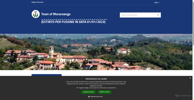 Security scan screenshot of https://www.comune.moransengo.at.it/it