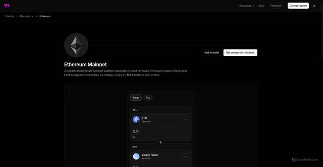 Security scan screenshot of https://1.rpc.thirdweb.com