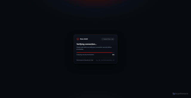 Security scan screenshot of https://rexastress.com