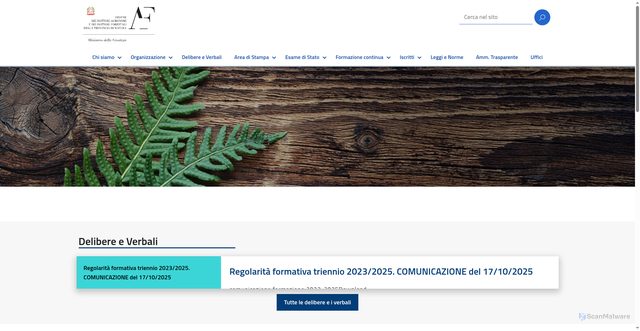 Security scan screenshot of https://www.agronomimatera.com/