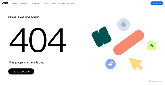 Security scan screenshot of https://ly2166082.wixsite.com/my-site-4