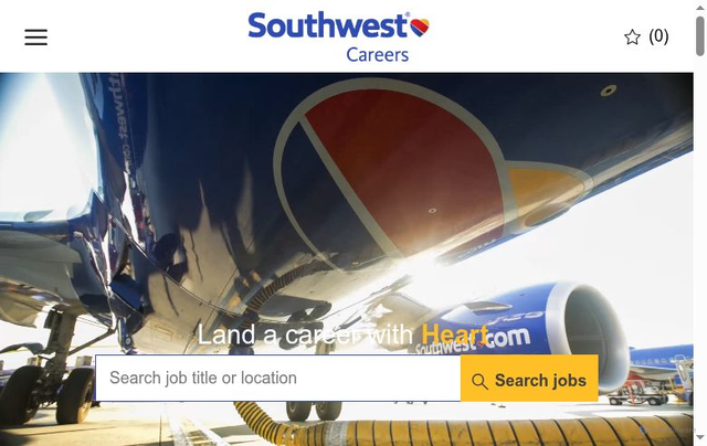 Security scan screenshot of https://careers.southwestair.com/us/en/