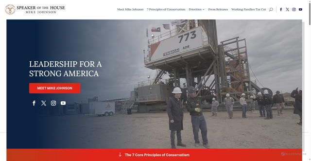 Security scan screenshot of https://www.speaker.gov/